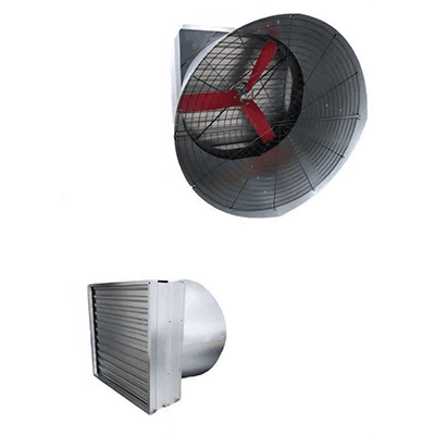 Конусний промисловий вентилятор V4D13, оцинкований